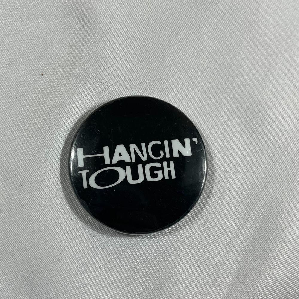 Vintage New Kids on the Block NKOTB Hangin Tough Pinback Button 1.5 Inch Black